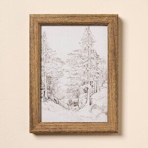 6x8 Sketched‎ Tree Framed Wall Art – Hearth & Hand Magnolia, Christmas 2025